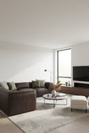 Modern European furniture - L-Shaped Leather Sectional Sofa - www.oroa.com