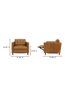Hospitality furniture - Mid-Century Leather Recliner Chair - www.oroatrade.com