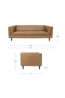Top Grain Leather Sofa | Novi Living Woods