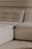 Grid Channeled Ottoman | Novi Living Lino | Oroatrade.com