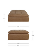 Grid Channeled Ottoman | Novi Living Lino | Oroatrade.com