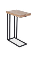 Contract furniture - C-Shaped Oak Side Table - www.oroatrade.com