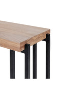 Contract furniture - C-Shaped Oak Side Table - www.oroatrade.com