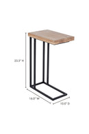 Contract furniture - C-Shaped Oak Side Table - www.oroatrade.com