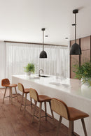 Hospitality furniture - Tan Leather Counter Stool - www.oroatrade.com