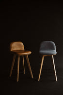 Hospitality furniture - Tan Leather Counter Stool - www.oroatrade.com