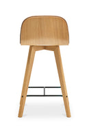 Hospitality furniture - Tan Leather Counter Stool - www.oroatrade.com