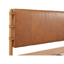 Hospitality furniture - Brown Leather Bed - www.oroatrade.com