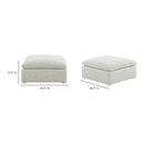 Hospitality furniture - Square Modern Classic Ottoman - www.oroatrade.com