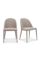 Gray Fabric Dining Chairs (2) | Novi Living Burton | Oroa.com