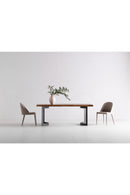 Gray Fabric Dining Chairs (2) | Novi Living Burton | Oroa.com