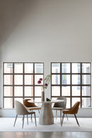 Gray Fabric Dining Chairs (2) | Novi Living Burton | Oroa.com