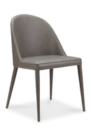 Gray Vegan Leather Dining Chairs (2) | Novi Living Burton | Oroa.com