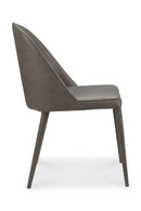 Gray Vegan Leather Dining Chairs (2) | Novi Living Burton | Oroa.com