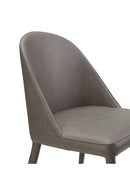 Gray Vegan Leather Dining Chairs (2) | Novi Living Burton | Oroa.com