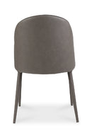 Gray Vegan Leather Dining Chairs (2) | Novi Living Burton | Oroa.com