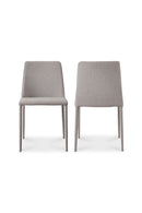 Hospitality furniture - Gray Fabric Dining Chairs (2) - www.oroatrade.com