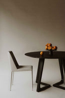 Hospitality furniture - Gray Fabric Dining Chairs (2) - www.oroatrade.com