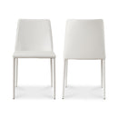 Minimalist Vegan Leather Dining Chairs (2) | Novi Living Nora | Oroa.com