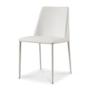 Minimalist Vegan Leather Dining Chairs (2) | Novi Living Nora | Oroa.com