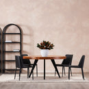 Minimalist Vegan Leather Dining Chairs (2) | Novi Living Nora | Oroa.com