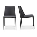 Minimalist Vegan Leather Dining Chairs (2) | Novi Living Nora | Oroa.com