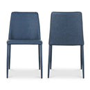 Minimalist Vegan Leather Dining Chairs (2) | Novi Living Nora | Oroa.com