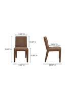 Hospitality furniture - Fabric Upholstered Dining Chairs (2) - www.oroatrade.com