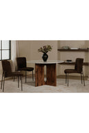 Hospitality furniture - Blackened Bronze Frame Dining Chairs (2) - www.oroatrade.com