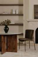 Hospitality furniture - Blackened Bronze Frame Dining Chairs (2) - www.oroatrade.com