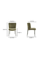 Hospitality furniture - Blackened Bronze Frame Dining Chairs (2) - www.oroatrade.com