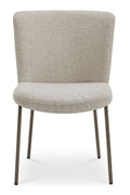 Hospitality furniture - Blackened Bronze Frame Dining Chairs (2) - www.oroatrade.com