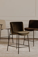 Hospitality furniture - Thin Metal Frame Bar Stool - www.oroatrade.com