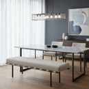 Beige Upholstered Dining Bench | Novi Living Carson