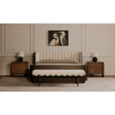 Beige Upholstered Dining Bench | Novi Living Carson