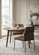 Minimalist Padded Dining Chairs (2) | Novi Living Danny
