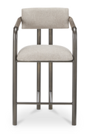 Brown Fabric Counter Stool | Novi Living Cassidy | Oroatrade.com