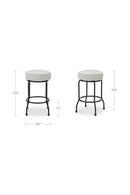 Padded Seat Swivel Counter Stool | Novi Living Kelsey | Oroa.com