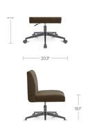 Channeled Office Chair | Novi Living Sally | Oroatrade.com