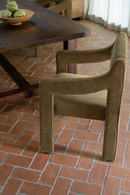 Upholstered Sloped-Arm Dining Chair | Novi Living Elise | Oroa.com