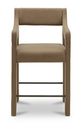 Upholstered Sloped-Arm Counter Stool | Novi Living Elise | Oroatrade.com
