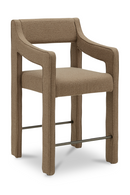 Upholstered Sloped-Arm Counter Stool | Novi Living Elise | Oroatrade.com
