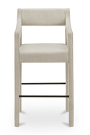 Upholstered Sloped-Arm Counter Stool | Novi Living Elise | Oroatrade.com