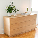 Contract furniture - 6-Drawer Wooden Dresser - www.oroatrade.com