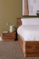 Hospitality furniture - Walnut Veneer Bed - www.oroatrade.com