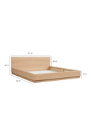 Hospitality furniture - Light Oak Scandinavian Bed - www.oroatrade.com