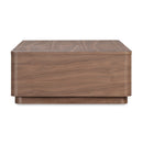 2-Drawer Wooden Coffee Table | Novi Living Round Off | Oroa.com