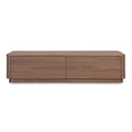 2-Drawer Wooden Coffee Table | Novi Living Round Off | Oroa.com