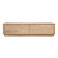 2-Drawer Wooden Coffee Table | Novi Living Round Off | Oroa.com