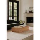 2-Drawer Wooden Coffee Table | Novi Living Round Off | Oroa.com